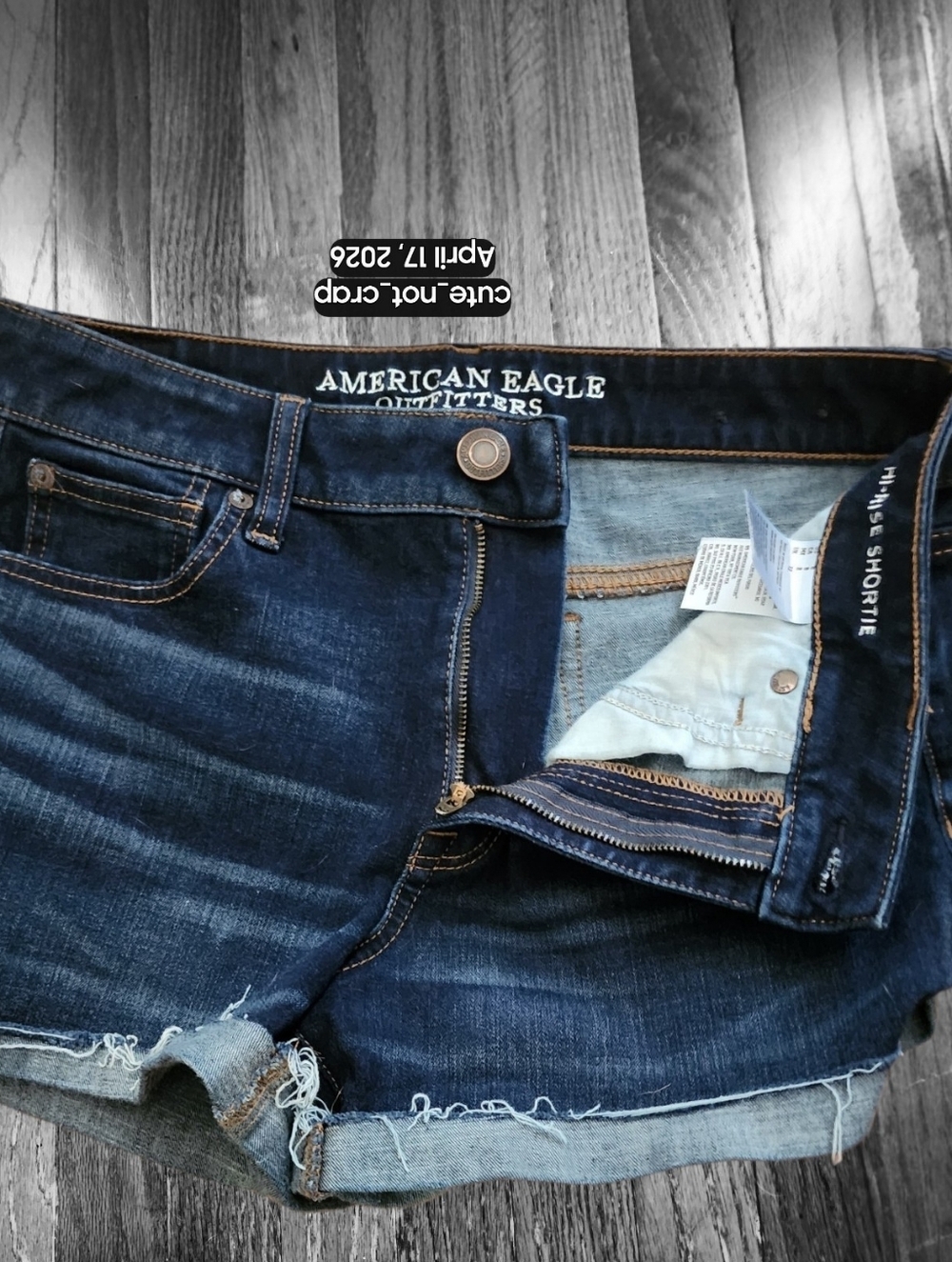 LNC AEO Raw Hem Hi-rise Shortie w/ Super, 4X Stretch